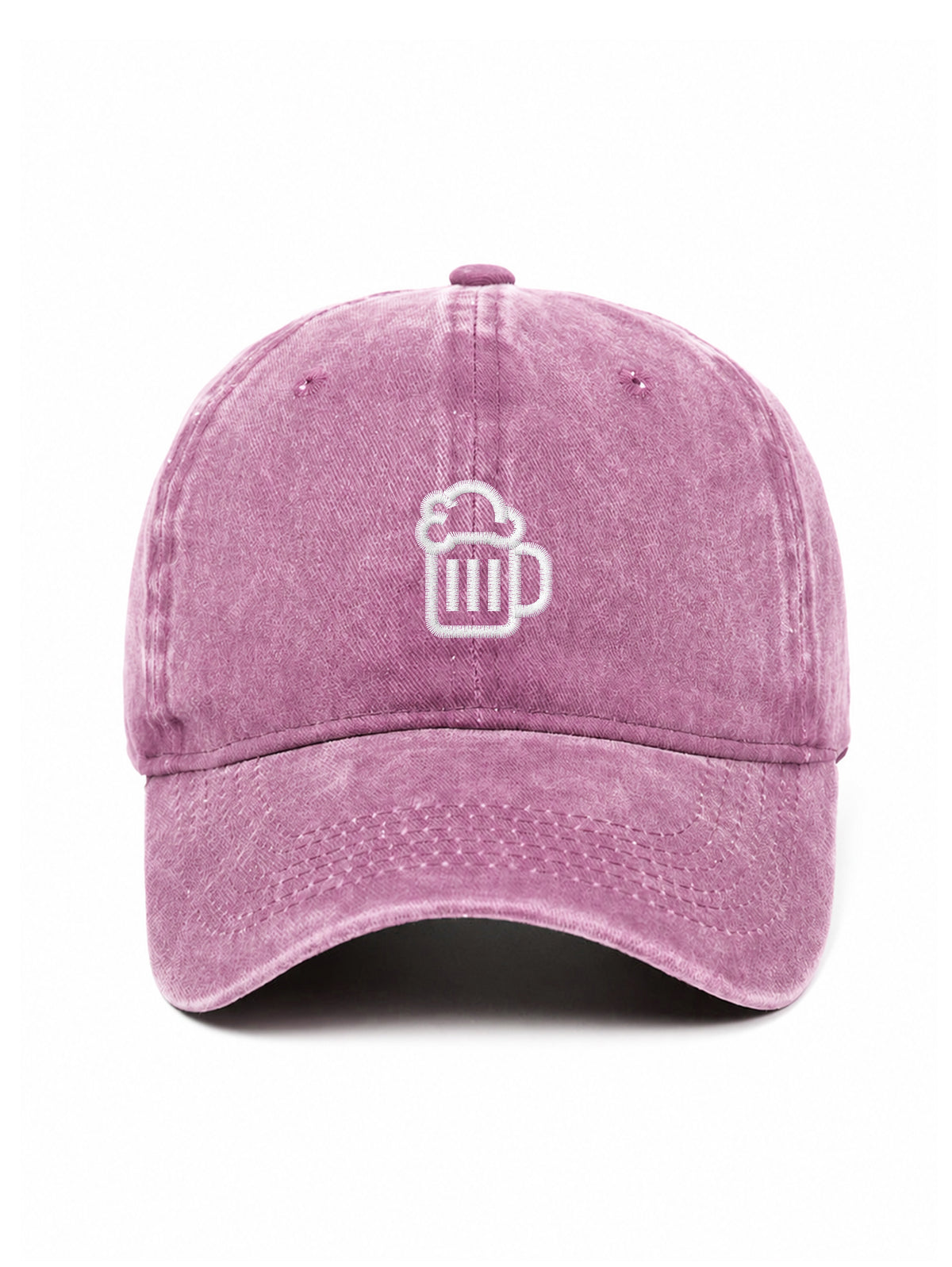 BEER - Capkov.com washed cap – bílá