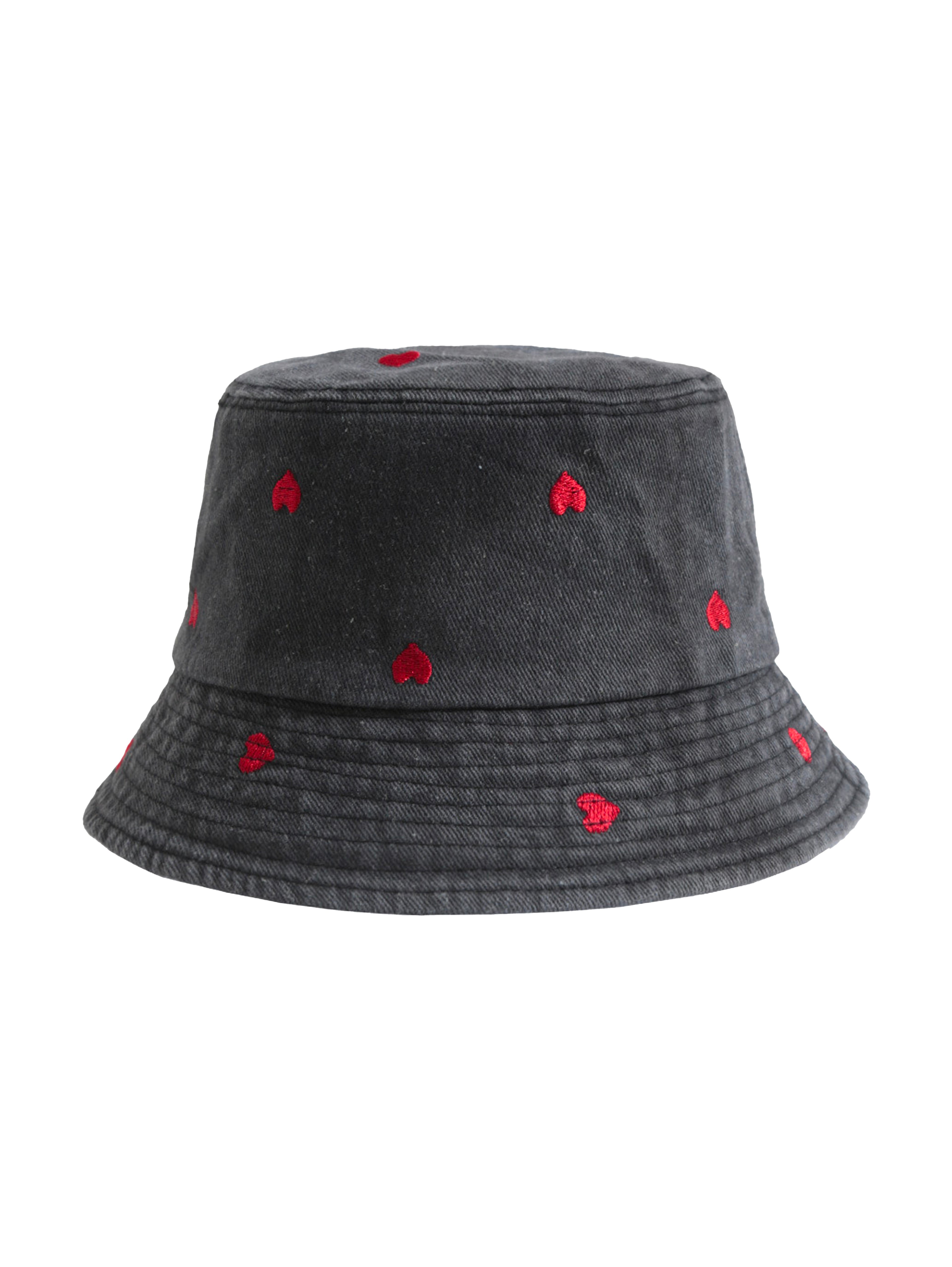 Bucket Hat Cute Heart - Capkov.com hat-Hat-Capkov