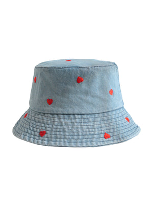 Bucket Hat Cute Heart - Capkov.com hat-Hat-Capkov