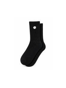 Capkov Embroidery Socks Ghost – Black
