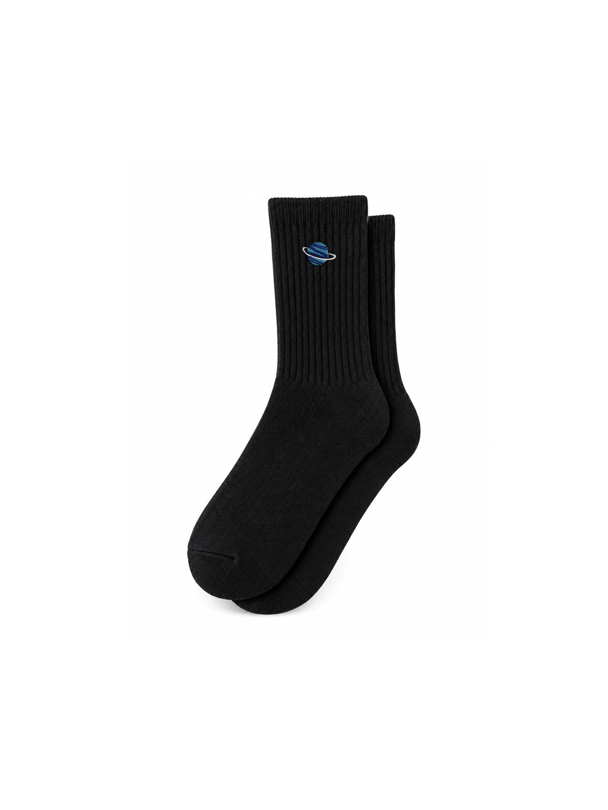 Capkov Embroidery Socks Planet – Black