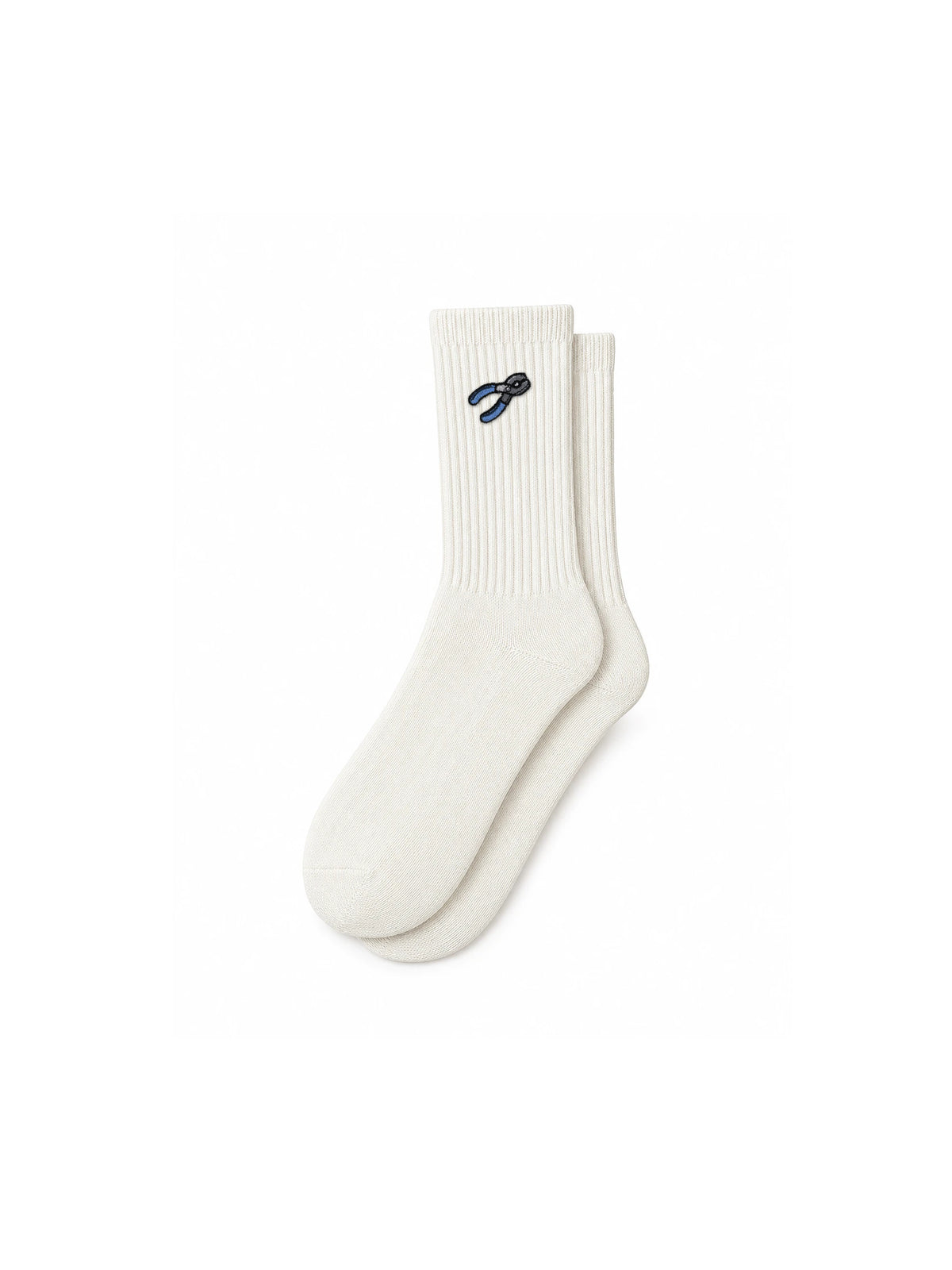 Capkov Embroidery Socks Pliers – Cream