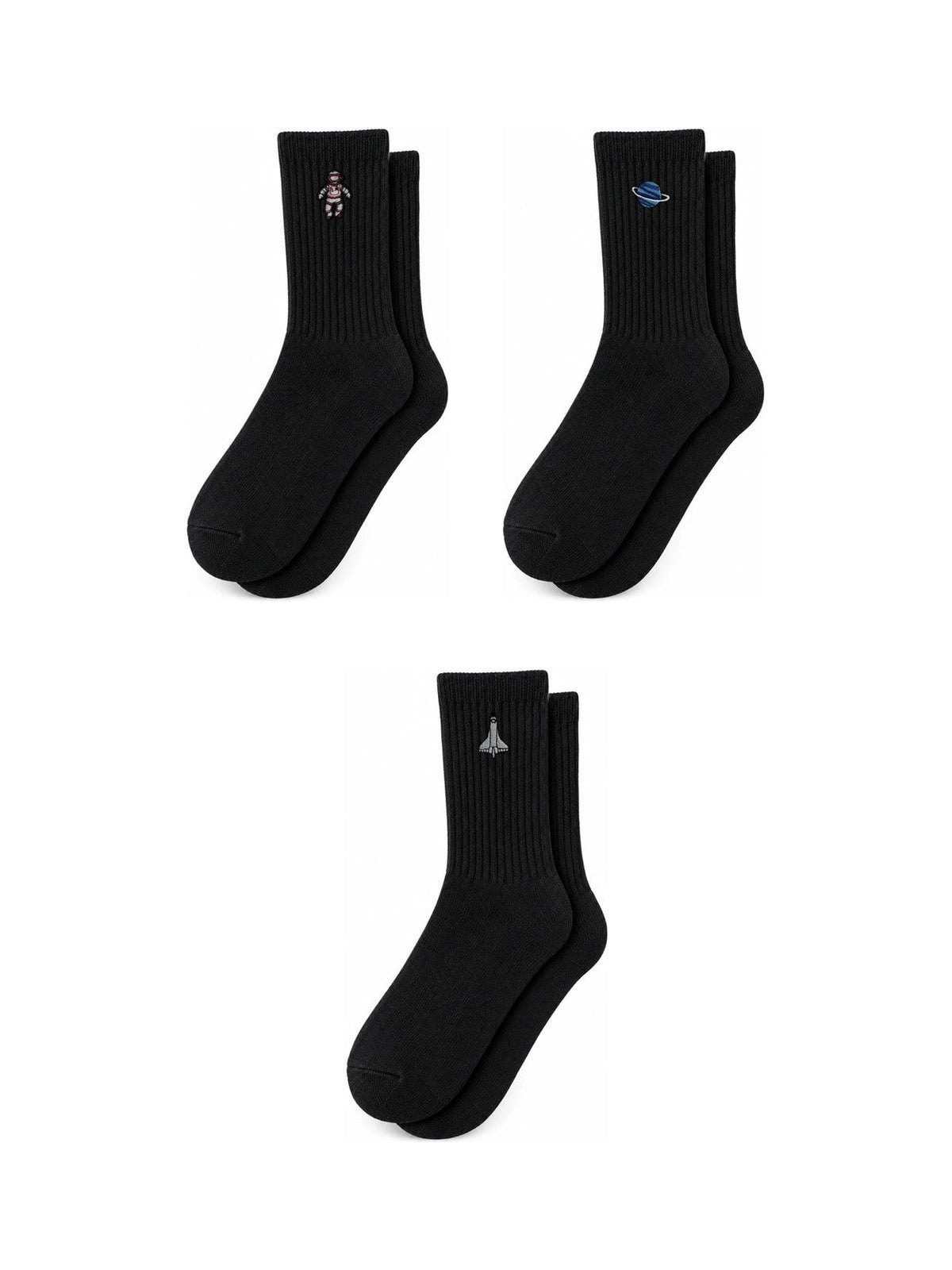 Capkov Embroidery Socks Space Set, Black – photo 2 of 2