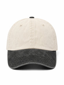 Vintage Two-Tone Cap without embroidery – cap, Washed Black