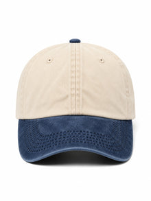 Vintage Two-Tone Cap without embroidery – cap, Washed Denim
