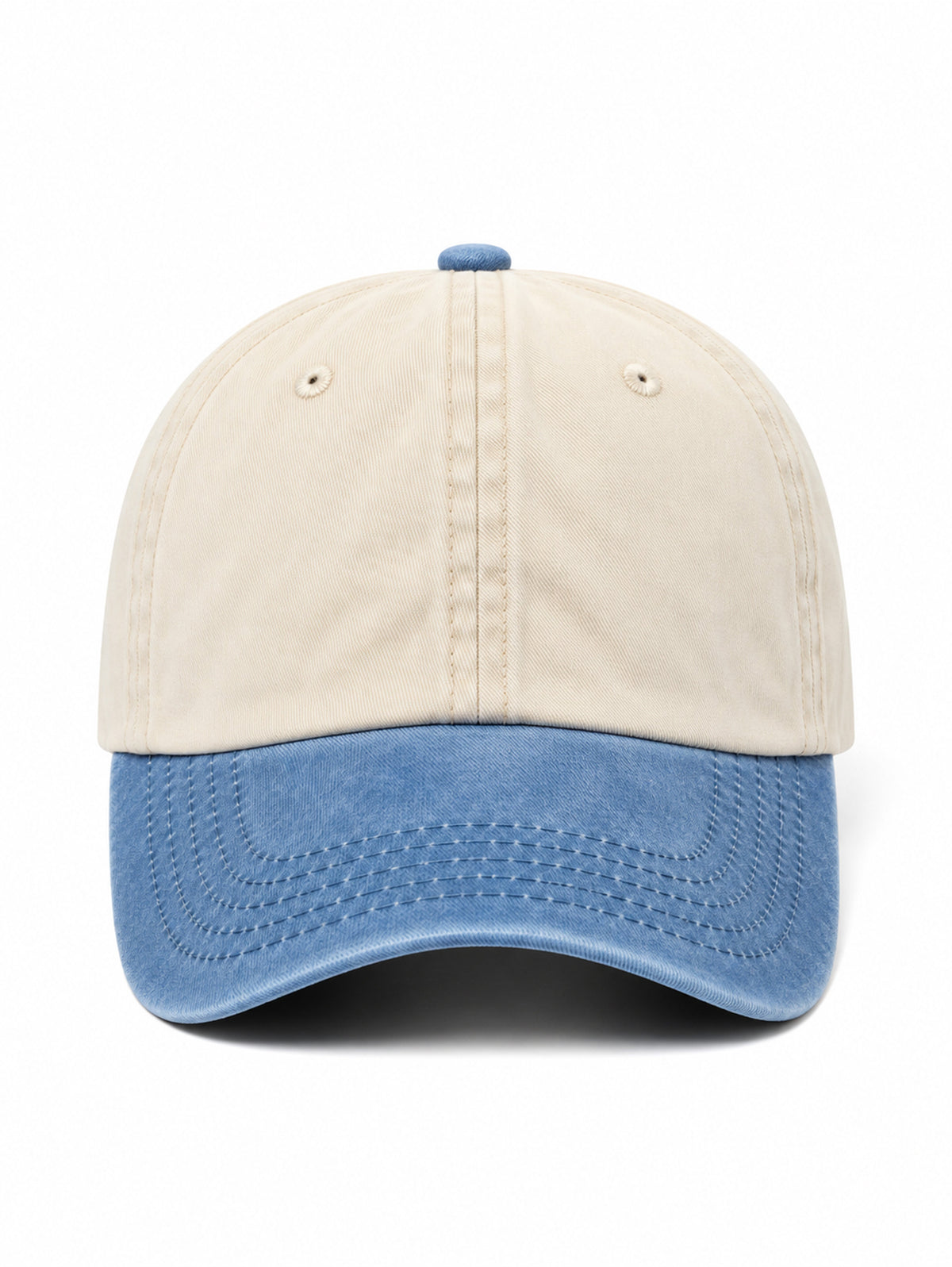 Vintage Two-Tone Cap without embroidery – cap, Washed Ocean