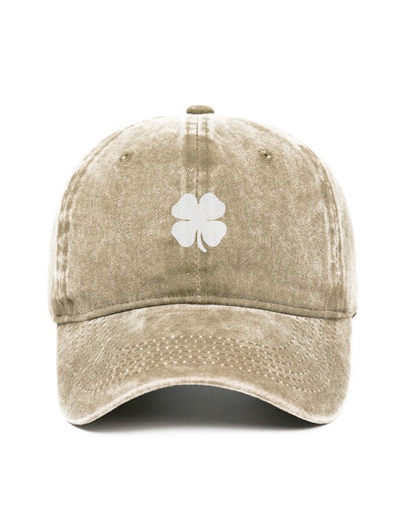 FOUR LEAF CLOVER - Capkov.com washed cap-Hat-Capkov