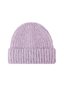Fluffy without embroidery – winter beanie, Lilac
