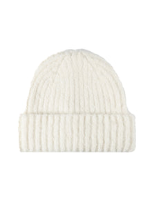 Fluffy without embroidery – winter beanie, White – photo 2 of 8