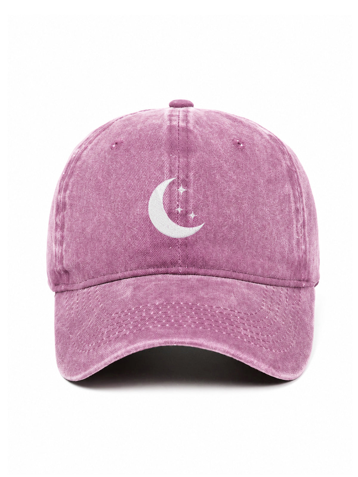 MOON - Capkov.com washed cap – bílá
