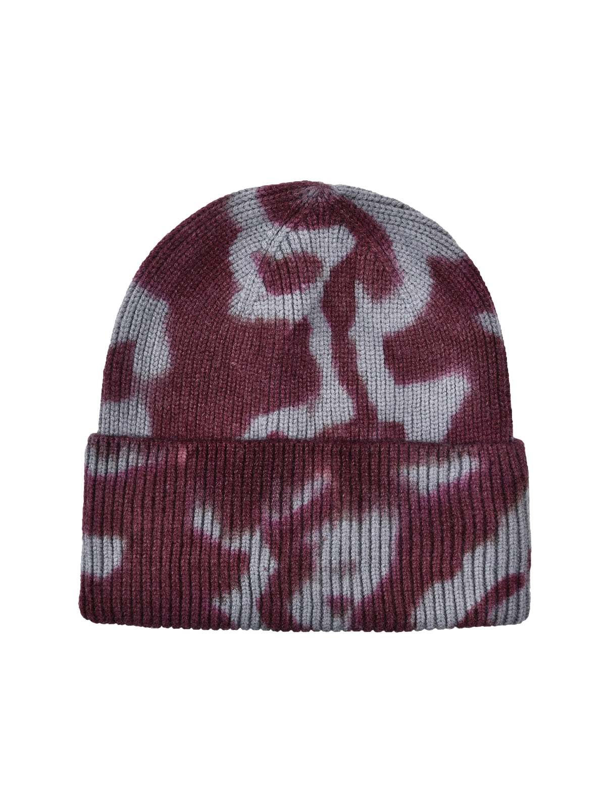 Tie Dye without embroidery – winter beanie, Wine-blue – photo 2 of 4