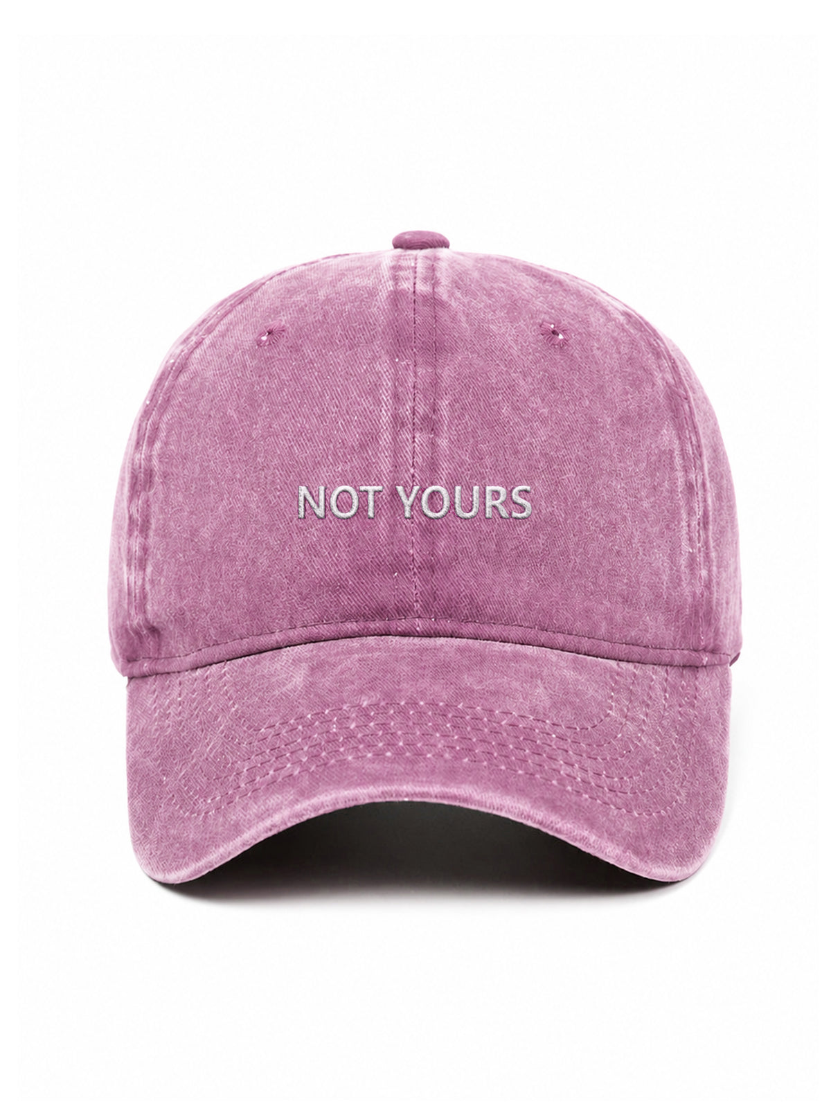 NOT YOURS - Capkov.com washed cap – bílá