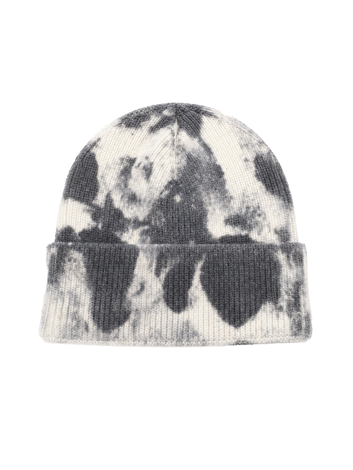 Tie Dye without embroidery – winter beanie, Grey-white – photo 4 of 6