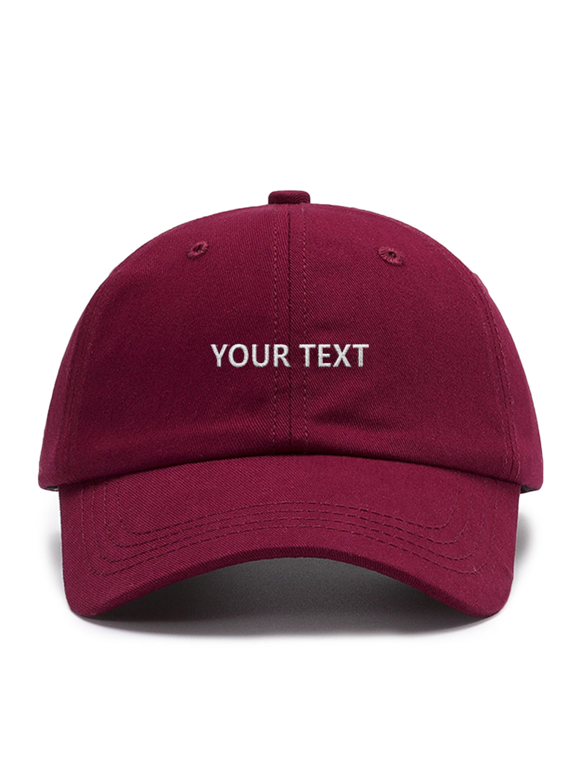 Your own design TEXT – cap, Wine – photo 8 of 14
