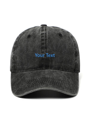 ✂️ Your own design TEXT - Capkov.com washed cap-Hat-Capkov