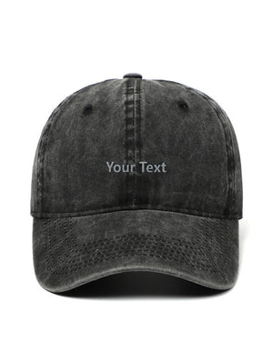 ✂️ Your own design TEXT - Capkov.com washed cap-Hat-Capkov