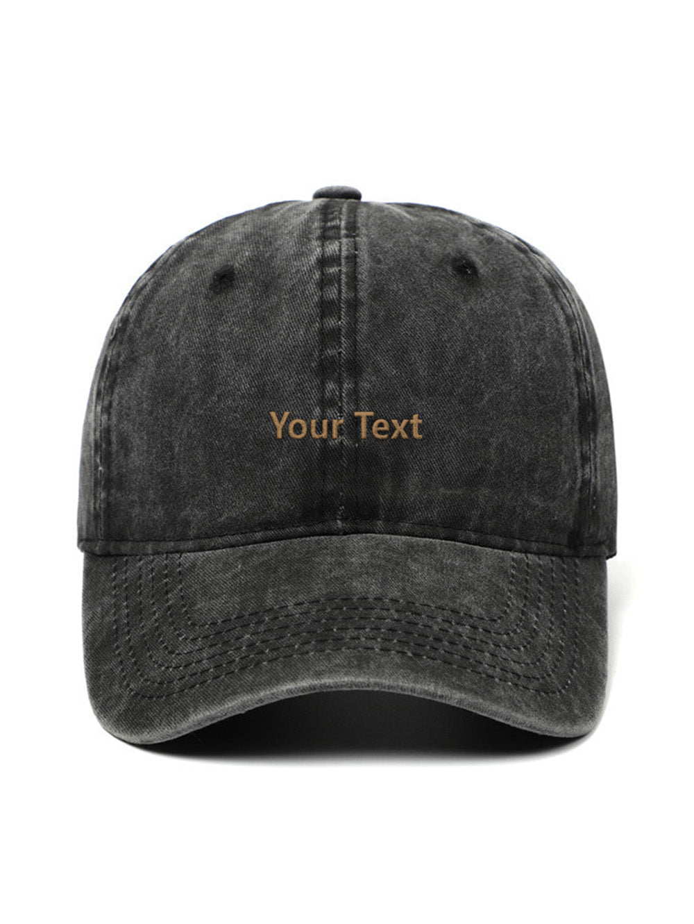 ✂️ Your own design TEXT - Capkov.com washed cap-Hat-Capkov