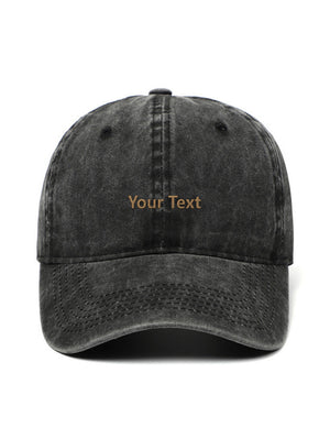 ✂️ Your own design TEXT - Capkov.com washed cap-Hat-Capkov