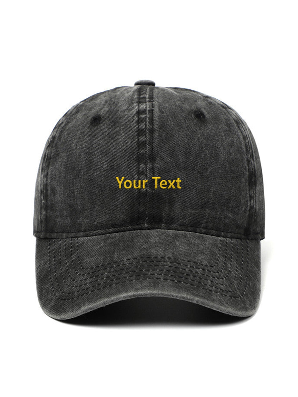 ✂️ Your own design TEXT - Capkov.com washed cap-Hat-Capkov