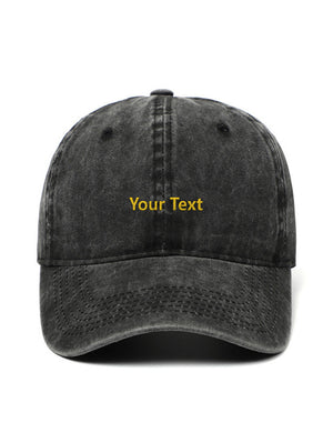 ✂️ Your own design TEXT - Capkov.com washed cap-Hat-Capkov