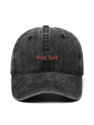 ✂️ Your own design TEXT - Capkov.com washed cap-Hat-Capkov