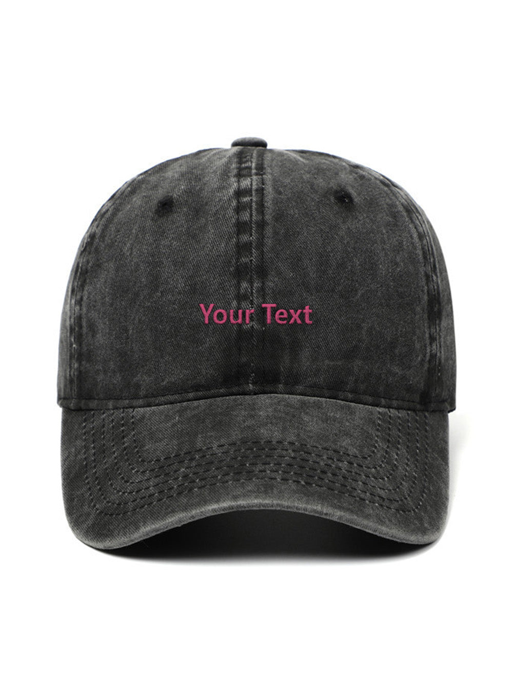 ✂️ Your own design TEXT - Capkov.com washed cap-Hat-Capkov