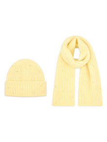 Ice Cream Set – Beanie & Scarf – Vanilla – full set | Capkov